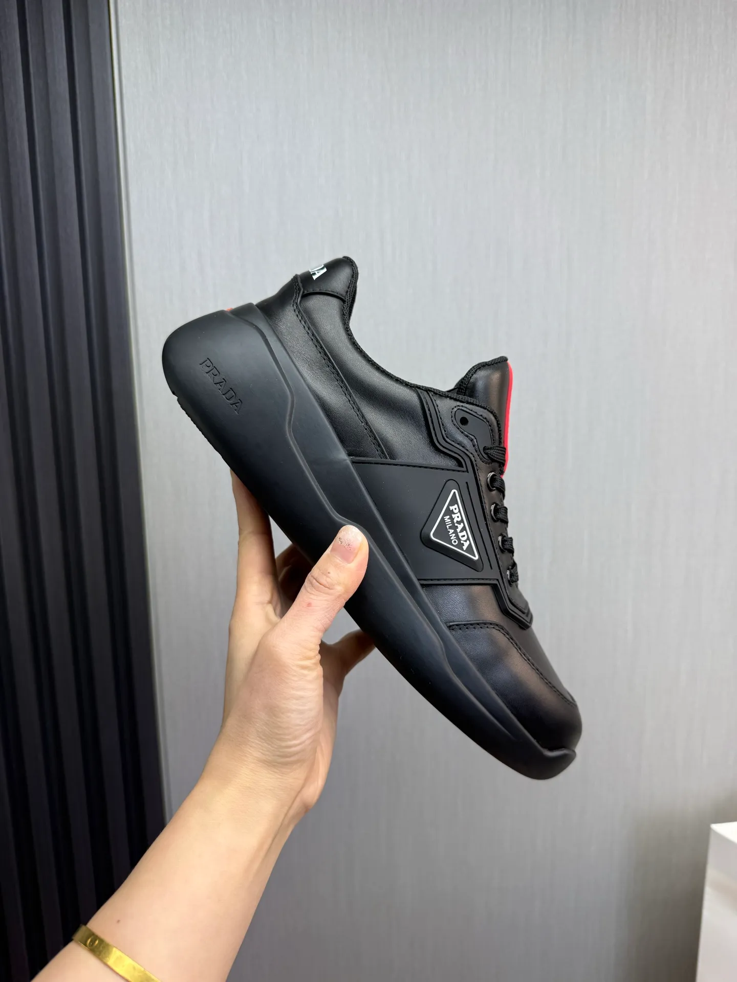 Factory price 600💰 [PRADA] Popular items in men's shoe counters, synchronized with the official website, 1 high-quality shipment ✔️Original cowhide + cowhide lining, 1🆚1 replica, original sole, 38-45 (45 customized, non-refundable)